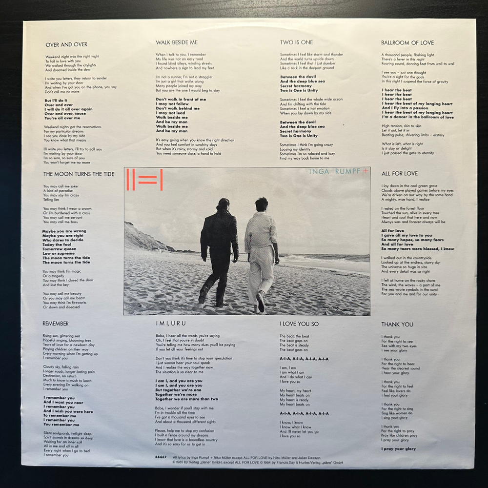 Inga Rumpf - II=I (Германия 1985г.)