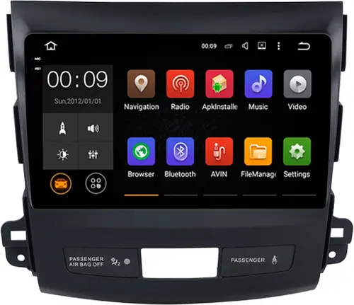 Магнитола для Mitsubishi Outlander XL, Peugeot 4007, Citroen C-Crosser - AIROC 2K RX-2606 Android 13, Быстрая, QLed+2K, CarPlay, SIM-слот