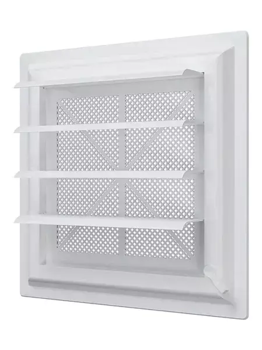 Решетка вентиляционная AIRVENT регулируемая жалюзи 402х442 пластик 4044AVp