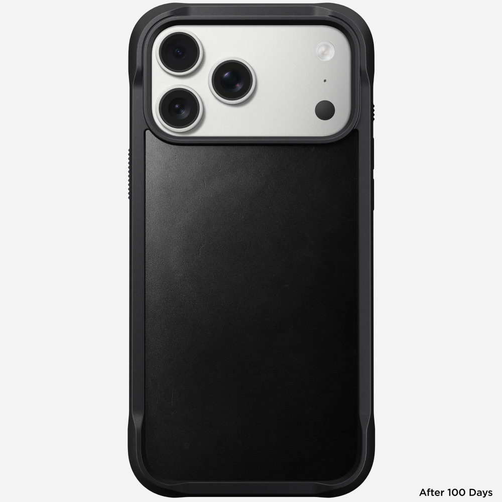 Кожаный чехол Nomad Rugged Leather Case Horween для iPhone 17 Pro Max Black