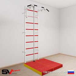 Шведская стенка Sv Sport 5094 (Турник стандарт/Канат/Мат 1м)