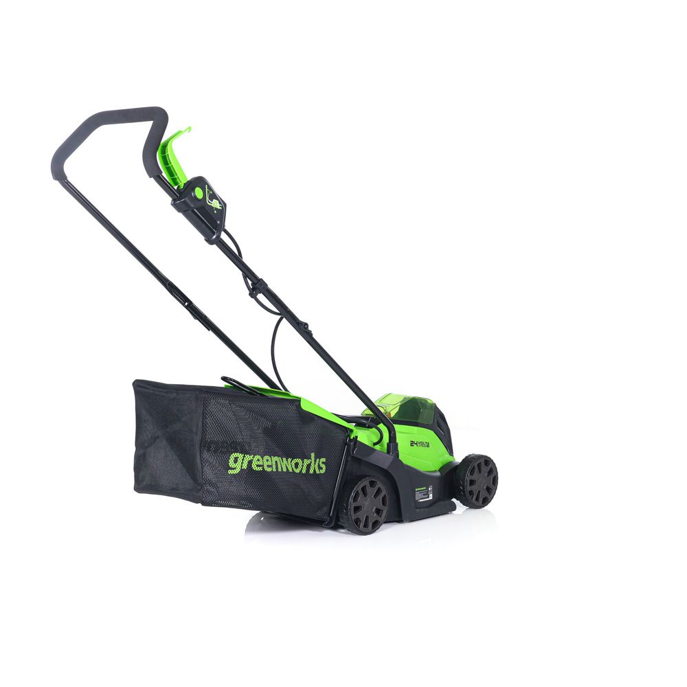 Аккумуляторная газонокосилка Greenworks GD24LM33K2, 24v, 33 см, (2516107UA), с аккумулятором 2 А·ч и зарядным устройством 2А