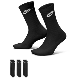 Теннисные носки Nike Everyday Elevated Crew 3P - black