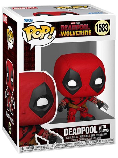 Фигурка Funko POP! Bobble Marvel Deadpool 3 Deadpool w/Claws (1583) 90456