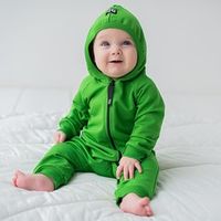 Комбинезон с капюшоном "Bb team green" облегченный 0+