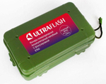 Фонарь аккумуляторный налобный E150 CREE 3Вт фокус 3 режима 220В пластик. черн. (бокс) Ultraflash 12188
