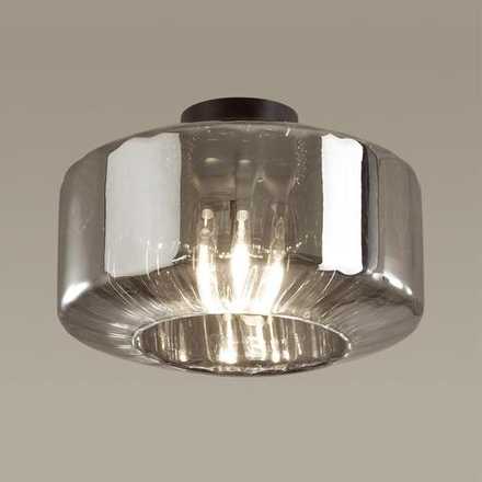4746/1C PENDANT ODL21 409 дымчатый/черный Светильник потолочный E27 1*60W BINGA