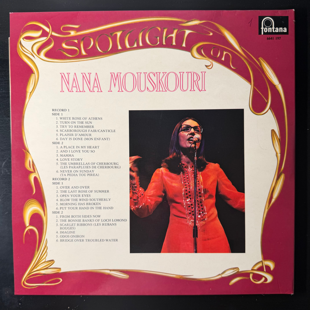 Nana Mouskouri ‎– Spotlight On Nana Mouskouri 2LP (Англия 1976г.)