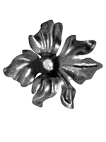 Кованый элемент "Цветок" р-р: 130x145x130 (1.2мм), вес 0,108 кг.