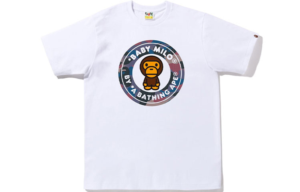 A Bathing Ape Milo Busy Works Tee белый
