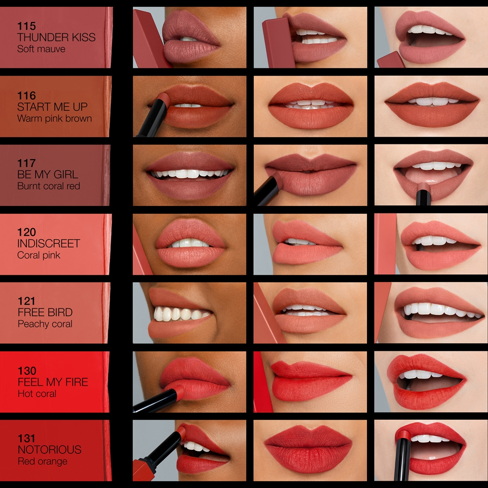 NARS Powermatte Lipstick - Трендовая помада с матовым эффектом оттенок GET LUCKY, 1 g