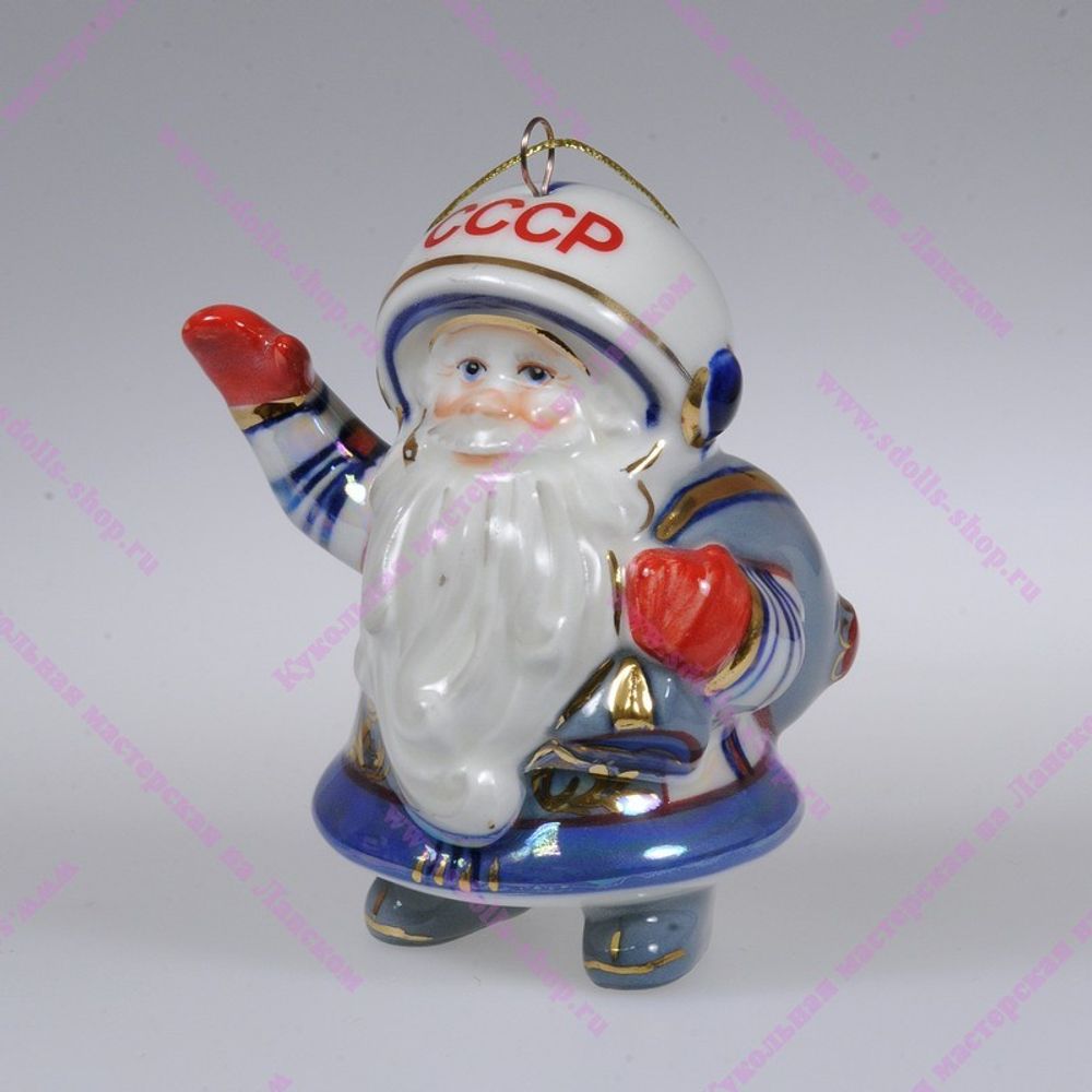 Ёлочная игрушка "Дед Мороз-космонавт"