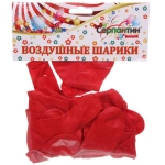 Воздушные шары»Сердце» 12»/30см (набор 15 шт), красный