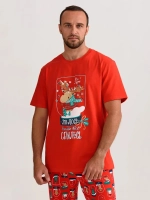 пижама брюки с футболкой новый год парные