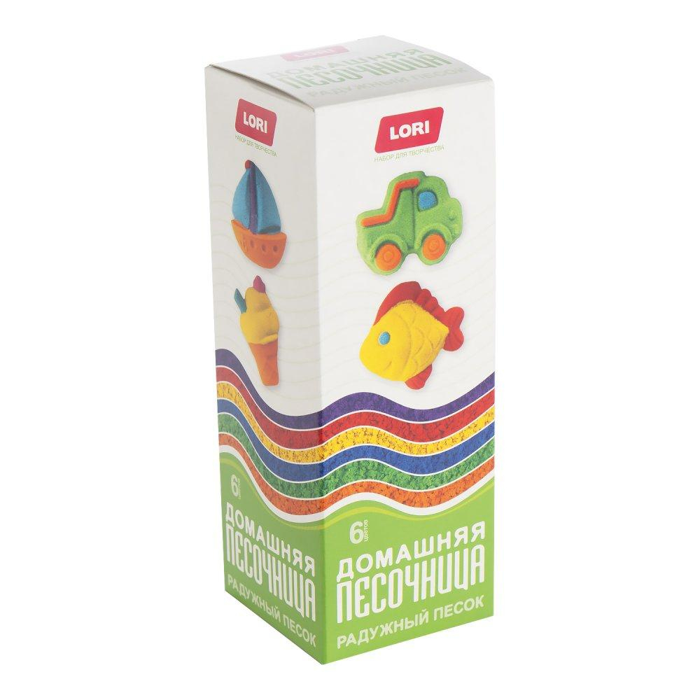 Радужный песок 6 цв. по 80 гр. (Lori)