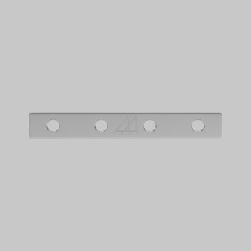 Комплект прямых соединителей для демпферного шинопровода 4 шт. TRA034D-C-42S серебро Exility Maytoni