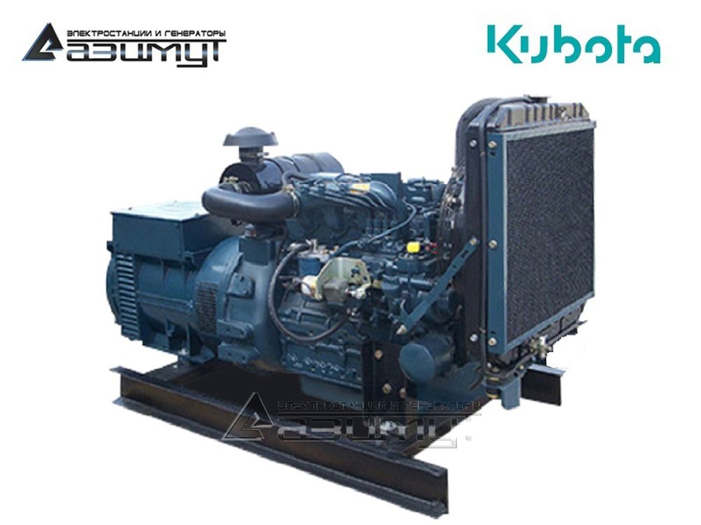 Дизельный генератор Азимут АД-25С-Т400-1РМ29 Kubota трехфазный