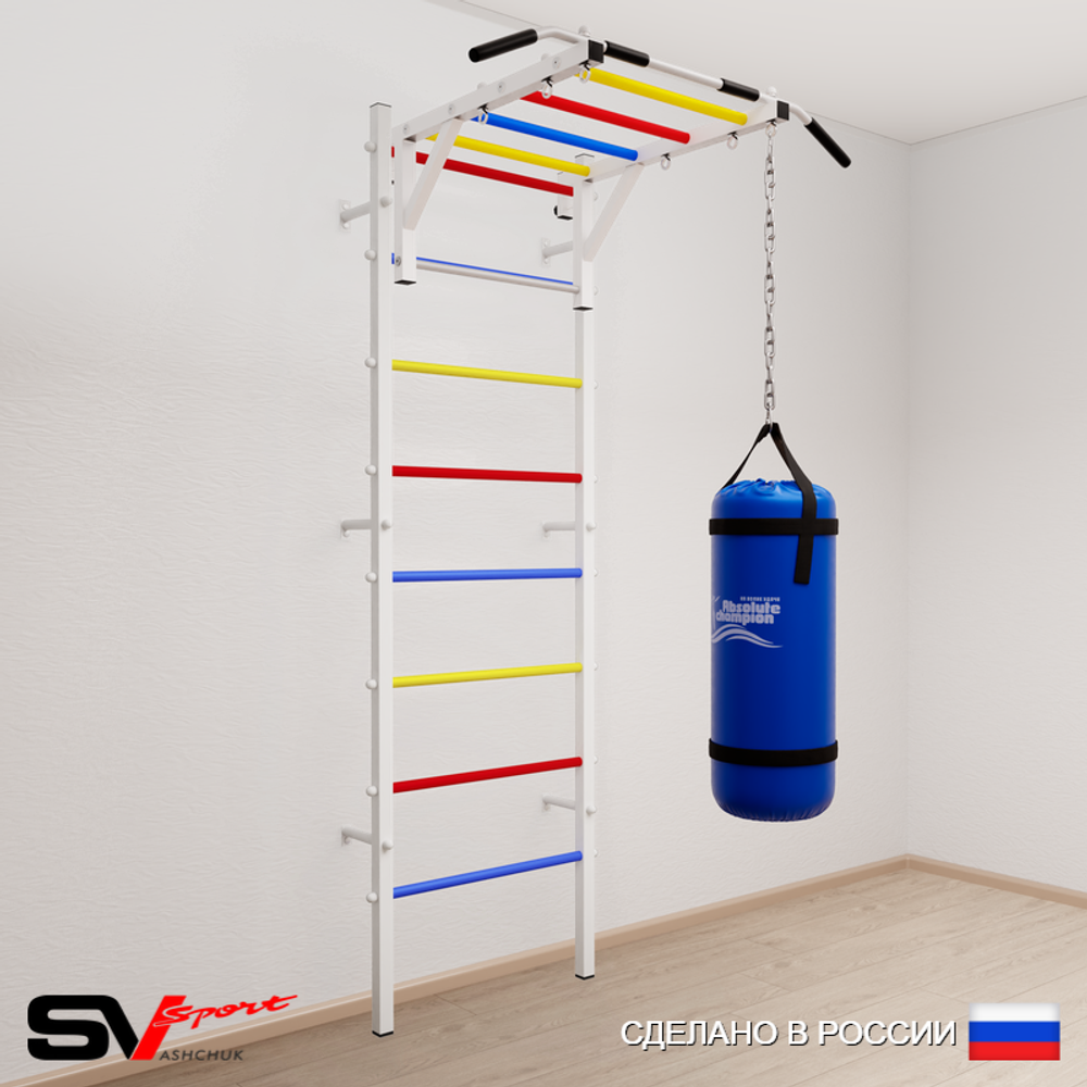 Шведская стенка Sv Sport 5201 (Турник рукоход/Цепь/Мешок 15кг)