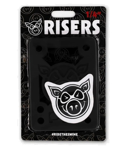 Подкладка (комплект) Pig Piles 1/4" Hard Risers Black (2шт.)