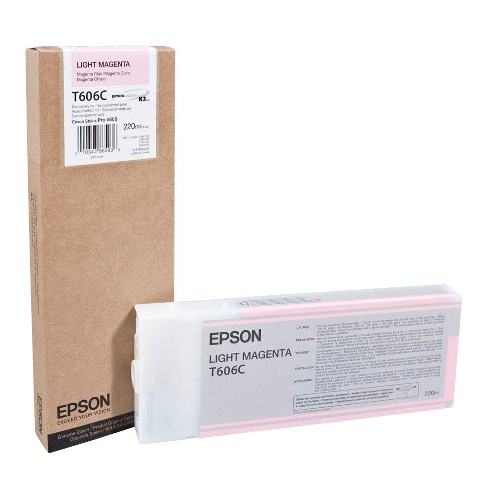 Картридж EPSON T606C (C13T606C00) для Stylus Pro 4800 светло-пурпурный (220 мл.)