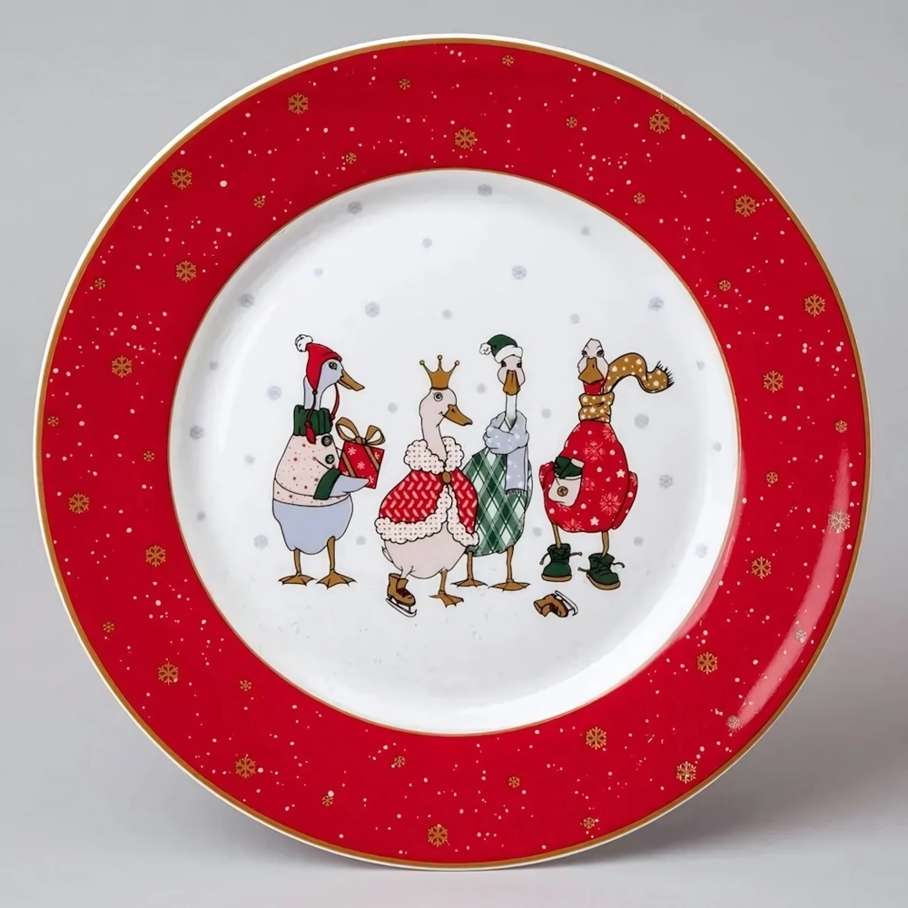 Тарелка обеденная «Family christmas» 25см