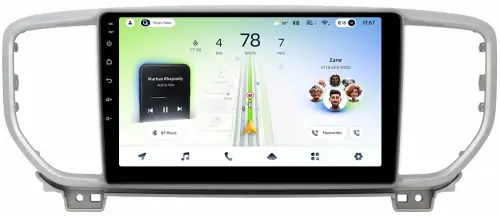 Магнитола для KIA Sportage 4 2018-2022 - Teyes CC4L-DTS монитор 9" IPS, Android 14, Быстрая, Snapdragon 662, CarPlay, 4G SIM-слот