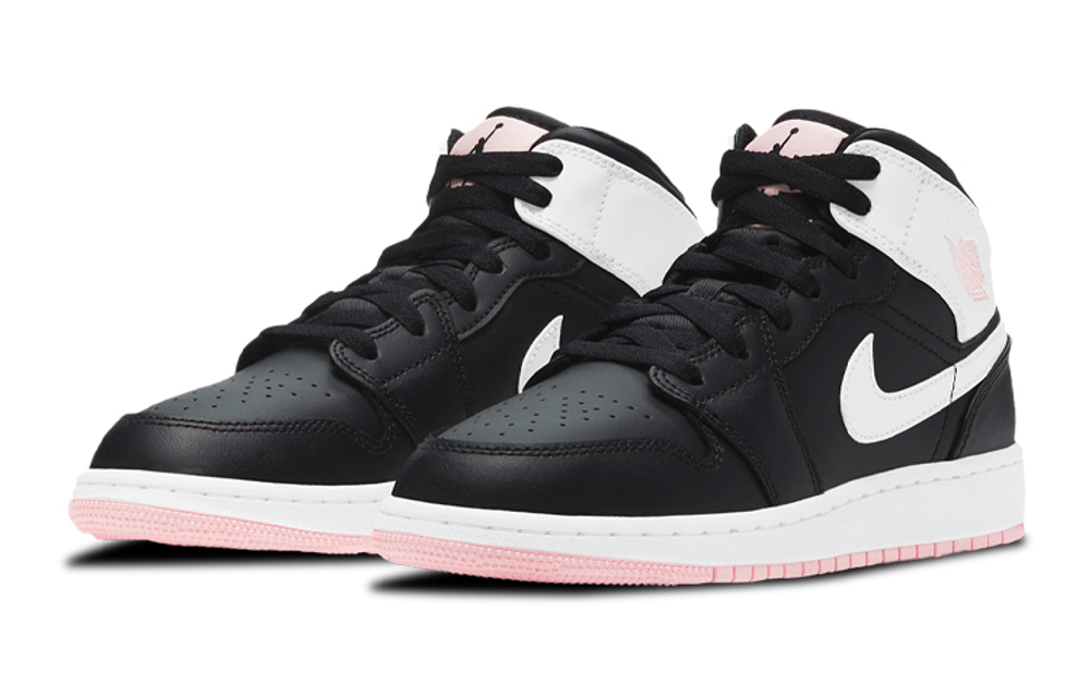 Jordan 1 Mid 'Arctic Pink Black' GS