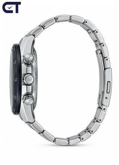 CASIO EFR-571DB-1A1VUDF EDIFICE мужские наручные часы — стальной хронограф с черным циферблатом