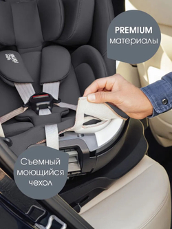 Автокресло 0+/1/2 Britax Roemer SWIVEL 2 Midnight Grey, с рождения до 7 лет, 0-25 кг, поворотное, Isofix 2000039602