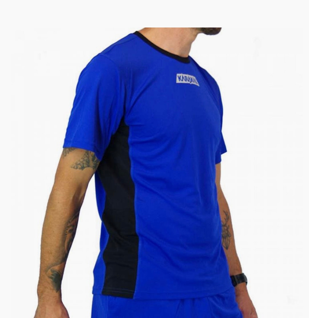 Karakal PRO TOUR TEE, BLUE/GRAPHITE, L