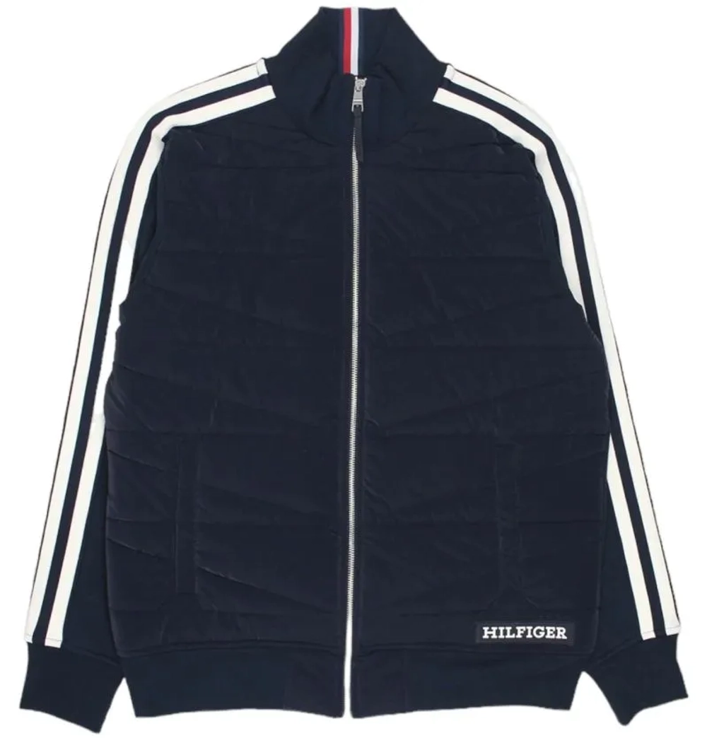 Куртка теннисная Tommy Hilfiger Monotype Mix Media - desert sky