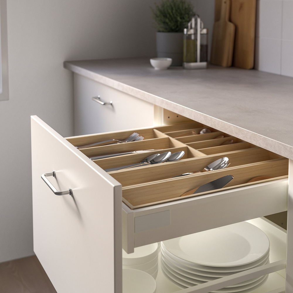 IKEA UPPDATERA  (ИКЕА УППДАТЕРА)  -  Лоток для приборов - светлый бамбук 32x50 см