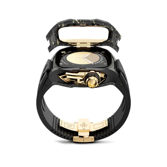Корпус для Apple Watch Ultra RSCIII49 - Золото/Карбон