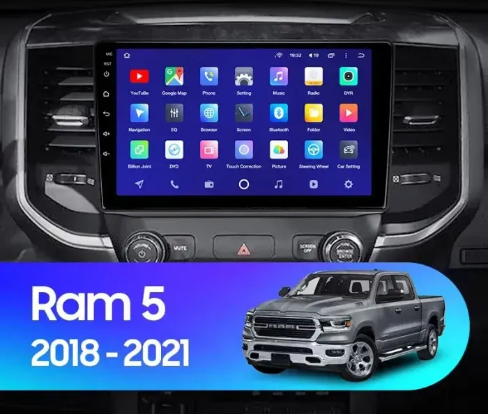 Магнитола для Dodge RAM 5 2018-2023+ - Kuberg SF-9265 QLed, Android 13, Быстрейшая, CarPlay, SIM-слот