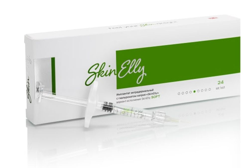 SkinElly SOFT имплантат интрадермальный с гиалуронатом натрия 24мг/мл 1,0 №1 игла 27G