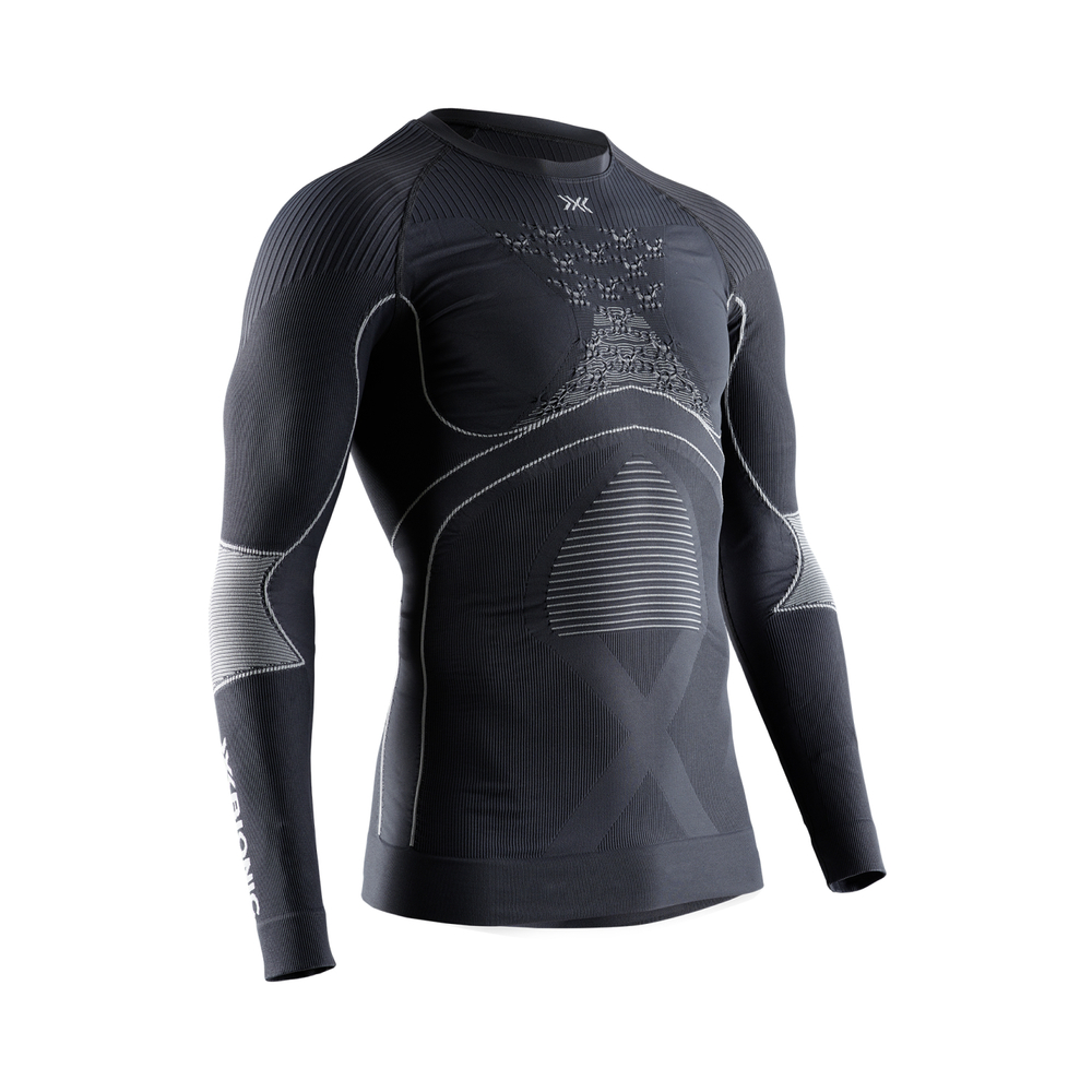 Футболка X-Bionic Energy Accumulator 4.0 Shirt Round Neck Lg Sl Men Charcoal/Pearl Grey