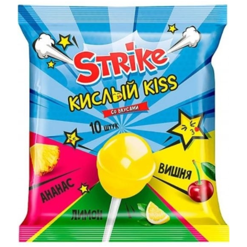 Strike Кислый кисс вишня,лимон,ананас 113 гр