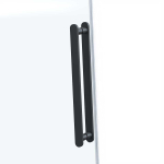 Душевой уголок Vincea Комо Софт (Como Soft) VSR-1CS9013CLB, 1300*900, черный, стекло прозрачное