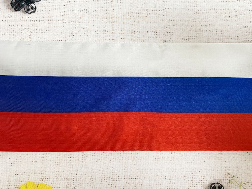 Лента флаг России/триколор, ш. 13-14 см