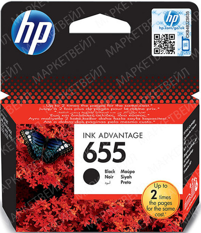 Картридж HP 655 (CZ109AE) для DeskJet Ink Advantage 5520/3525/4625 черный (0.55K)