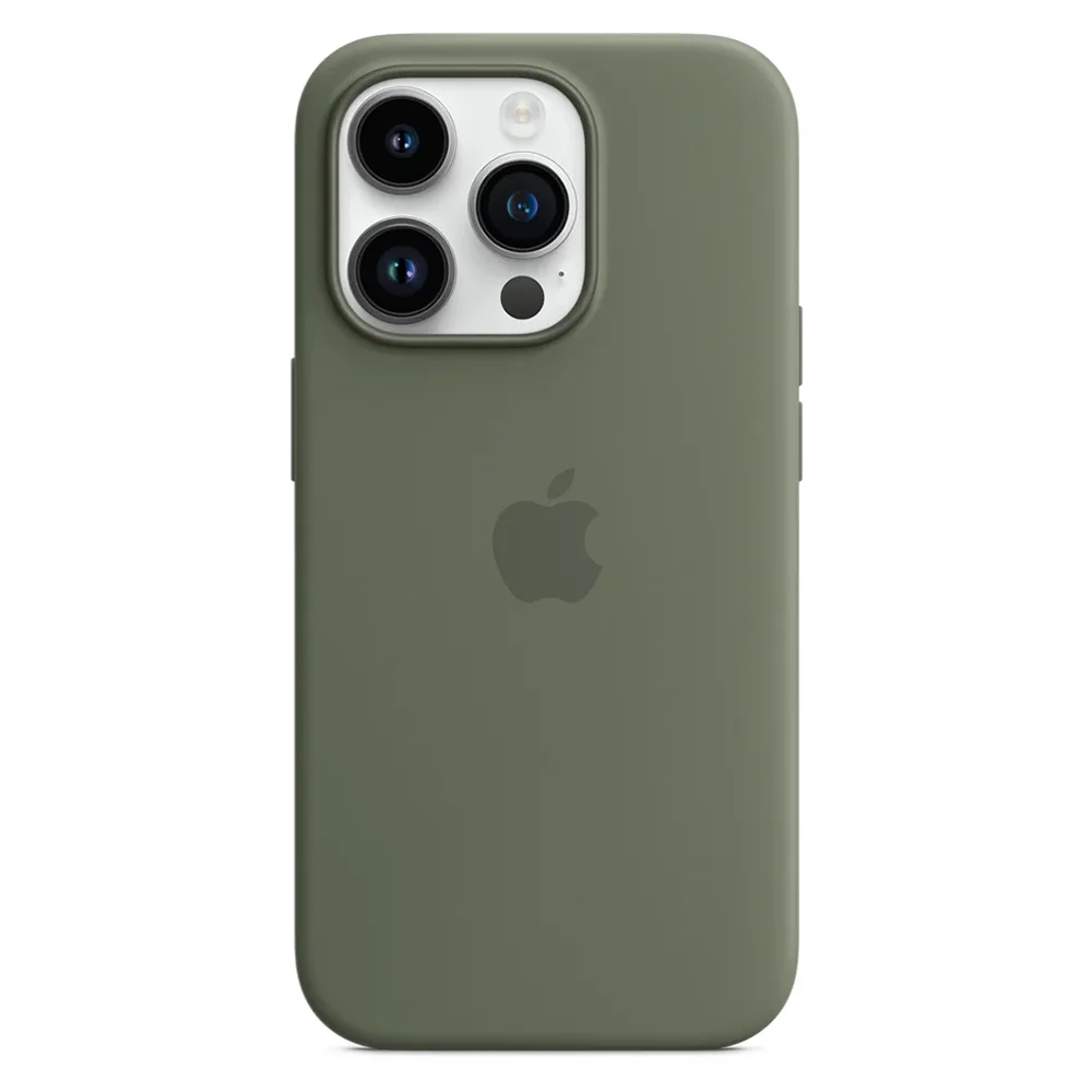 Силиконовый чехол с поддержкой MagSafe Apple Silicone Case для iPhone 14 Pro, Olive (Оливковый)