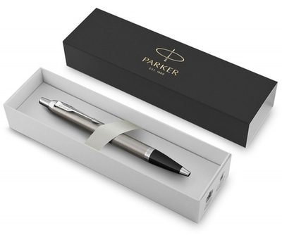 Шариковая ручка Parker IM Stainless Steel CT, стержень: M, цвет чернил: blue, в подарочной упаковке.