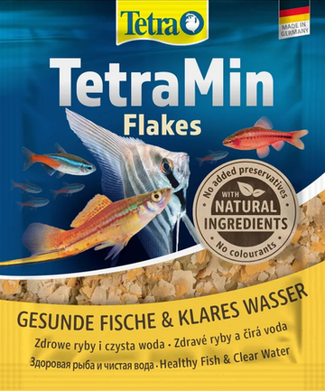 TetraMin (хлопья) Основной корм для всех видов аквариумных рыб (Германия) 25гр