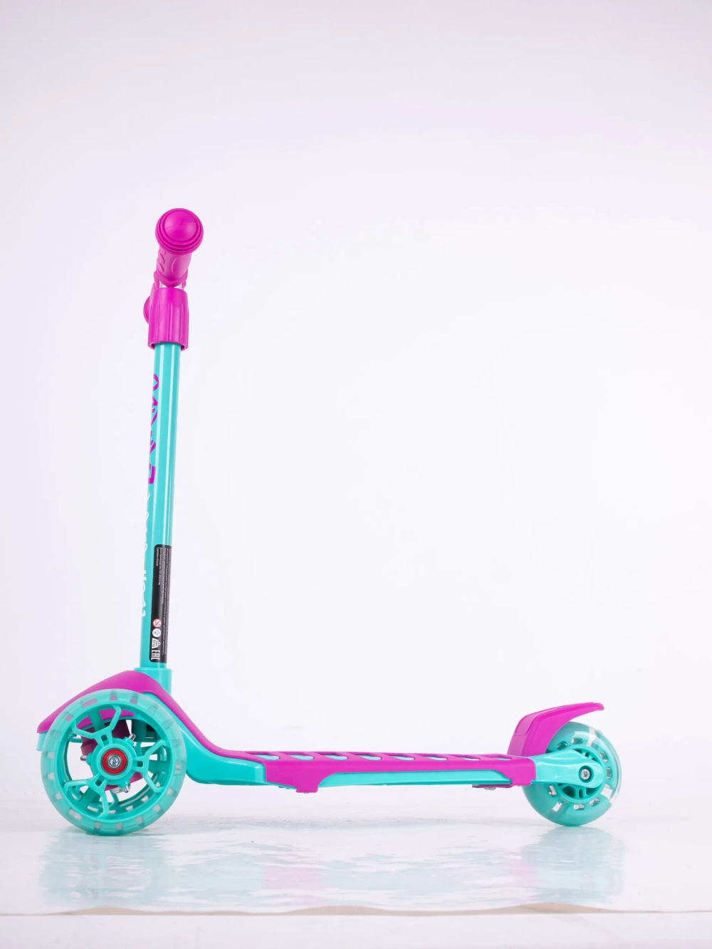 Самокат Lambo Tech Team celadon-pink 1/4 бирюзовый-розовый