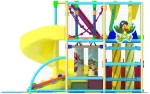 Детский игровой лабиринт «Кот в сапогах» 32,1 м² (7,3*4,4*2,9 м)