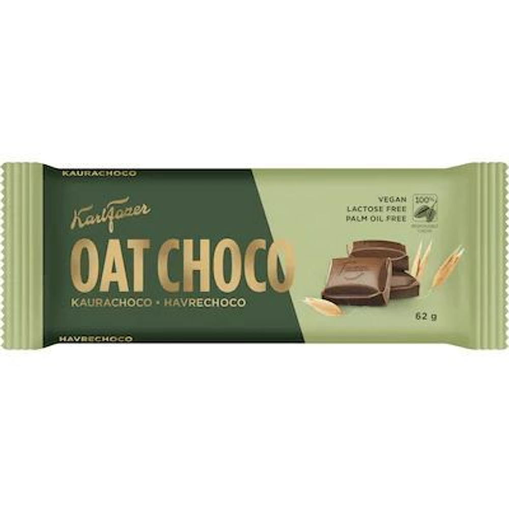 Шоколад Fazer "OAT CHOCO" овсяный безлактозный 62 г (из Финляндии)