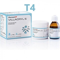 --- Villacryl S набор цвет T4 (100гр.+50мл.) Виллакрил S, холодной полимеризации для починок зубных протезов