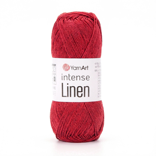 Пряжа YarnArt Intense Linen, Красный