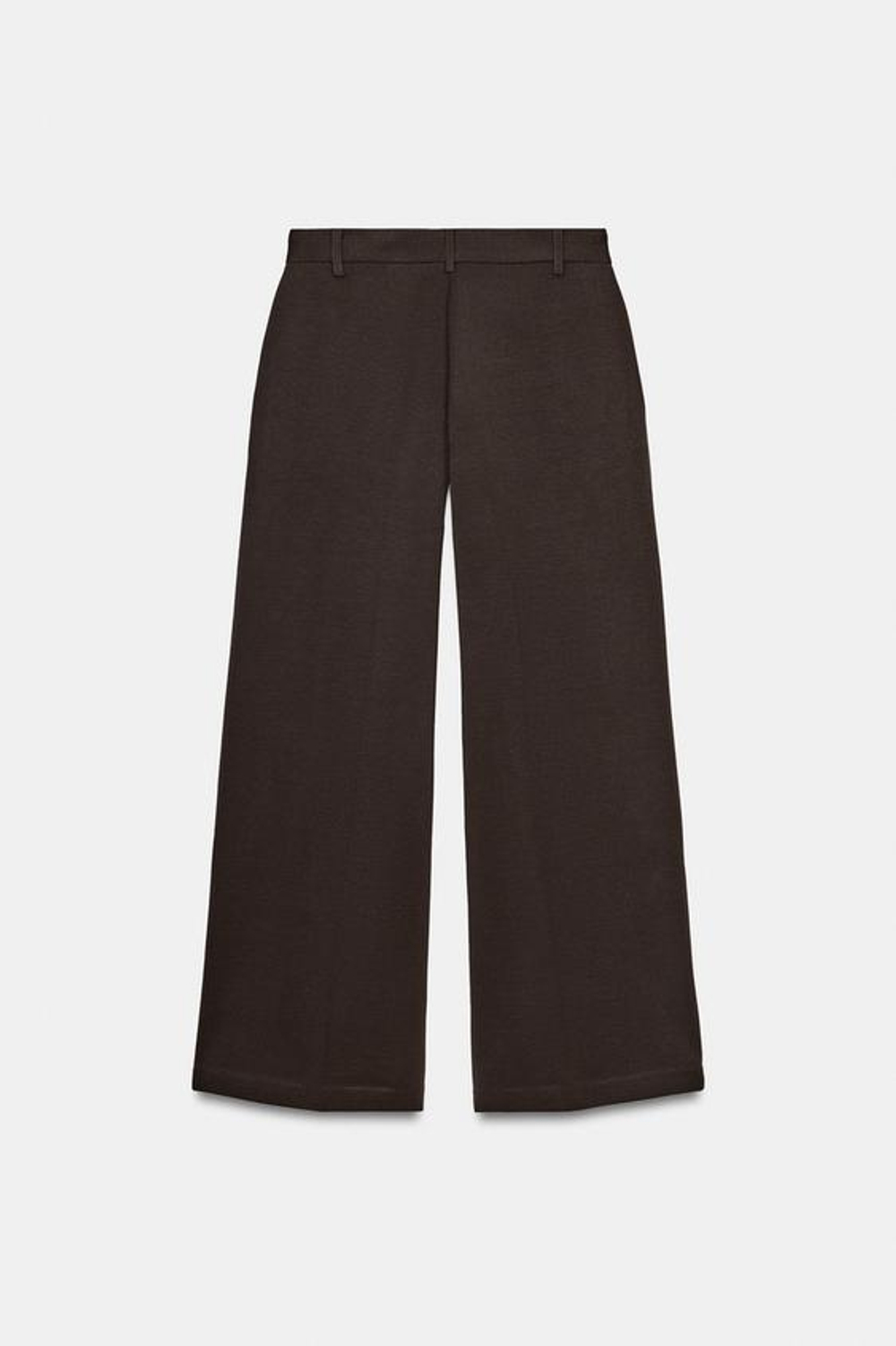 ZARA БРЮКИ ИЗ ИНТЕРЛОКА, ШОКОЛАДНЫЙ