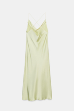 АТЛАСНОЕ ПЛАТЬЕ-КОМБИНАЦИЯ — ZW COLLECTION — ZARA